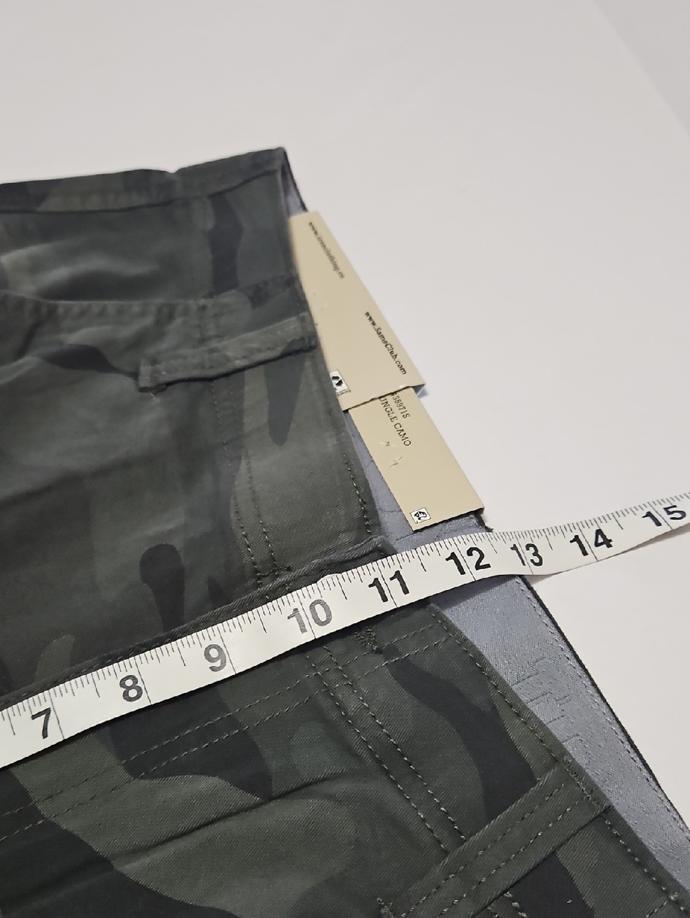 Iron Clothing Co Jungle  Green Camo Men's Stretch Cargo Shorts Size 32 - Picture 5 of 12